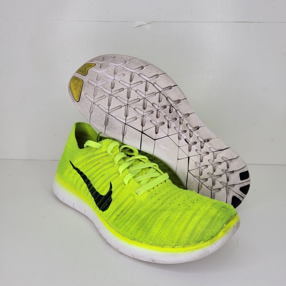 Nike Free RN Flyknit Medals Stand Volt Running Shoe 842546-700 Women Sz 7.5 VGUC - Picture 5 of 9